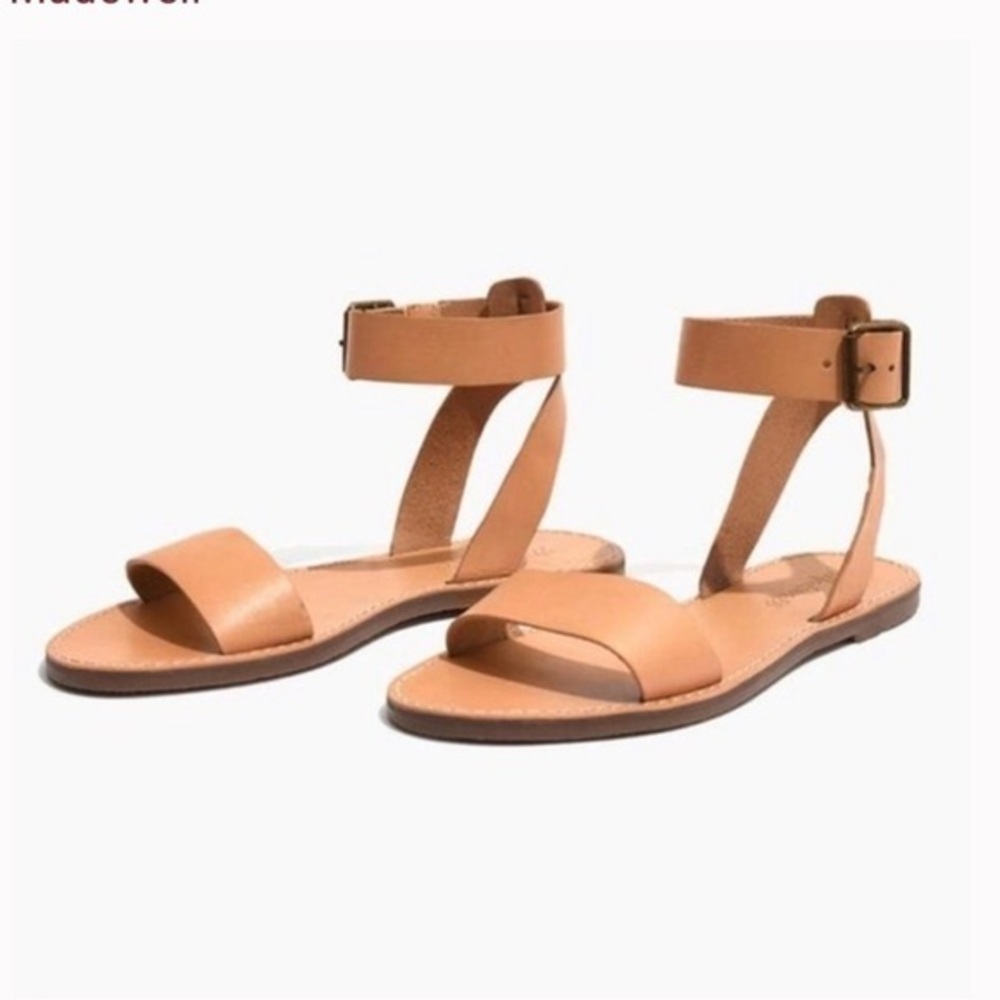 Madewell The Boardwalk Leather Ankle Strap Sandal size 9